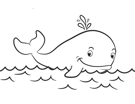 Printable Whale Coloring Pages