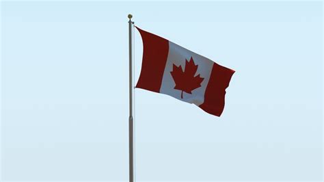 Animated Canada Flag 3D model animated | CGTrader