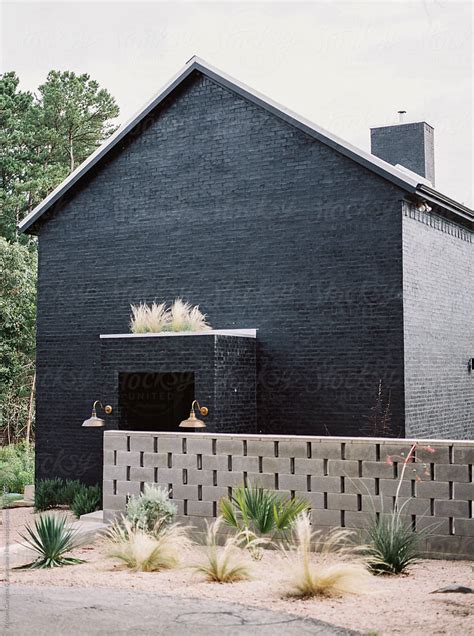 "Exterior Of A Modern Black Brick House" by Stocksy Contributor ...