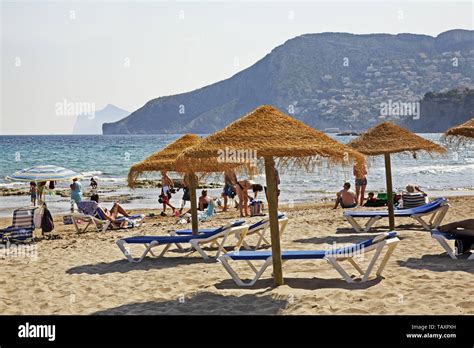 Beach in Calpe. Spain Stock Photo - Alamy