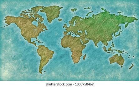 Vintage World Map Illustration Concept Graphic Stock Illustration 1805958469 | Shutterstock