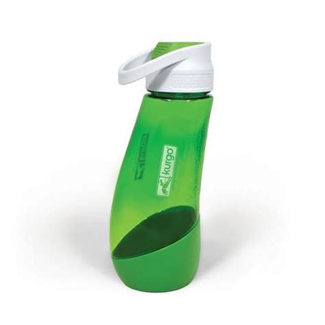 Ingenious water bottle with detachable bowl. You drink from the top ...