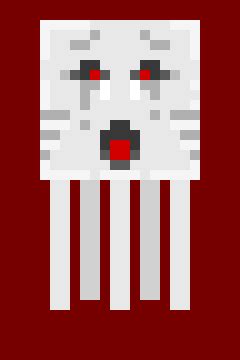 angry minecraft ghast | Pixel Art Maker