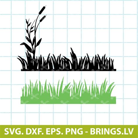 Grass Border SVG Cut File Digital DOWNLOAD Vector for Cricut Grass ...