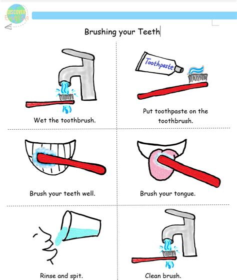 Printable Brush Teeth Activity