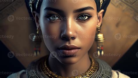 Cleopatra, portrait of a woman queen of ancient Egypt. Generative AI ...