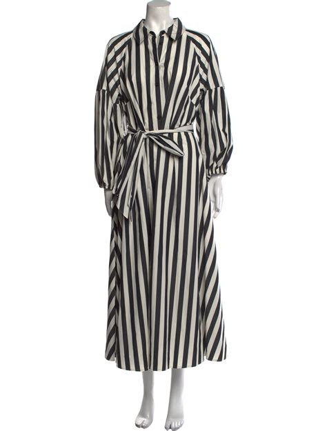 Kate Spade New York Striped Long Dress - Black Dresses, Clothing ...