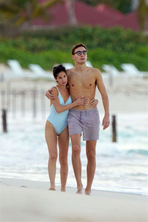 CARMEN MONTERO MUNDT and George Russell Out on the Beach in St. Barts 01/07/2022 – HawtCelebs