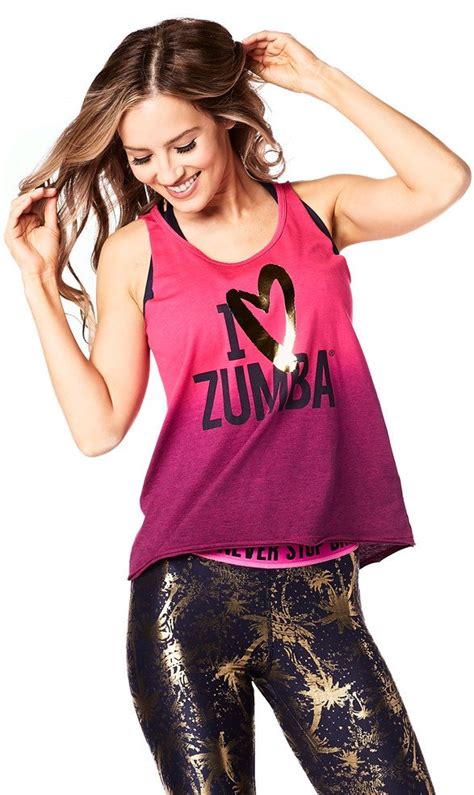 Zumba I Love Zumba Loose Tank size XS, Small, XXL - Shocking Pink