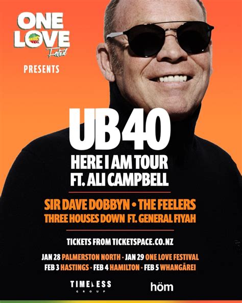 Tickets for UB40 ft. Ali Campbell | Palmerston North in Palmerston ...