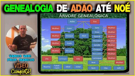 ÁRVORE GENEALÓGICA DE ADÃO ATÉ NOÉ - Explicação de Gênesis 4 e 5 Vamos ...