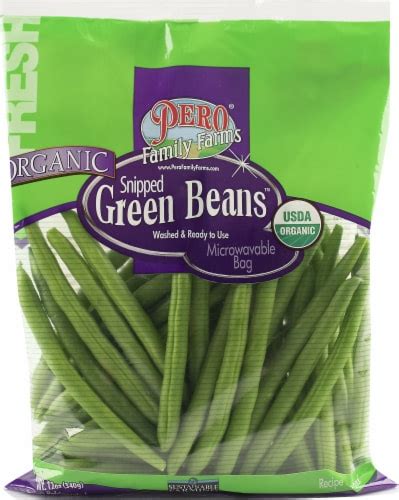 Pero Family Farms Organic Snipped Green Beans, 12 oz - Kroger