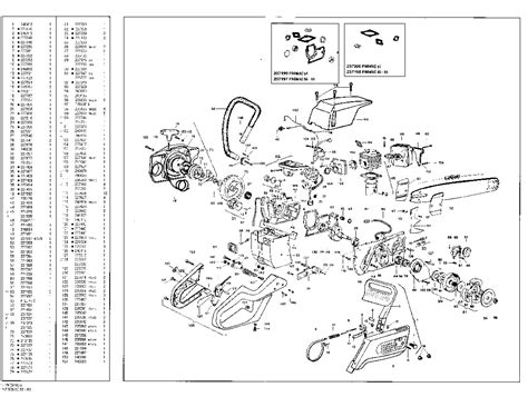 McCulloch Promac 51 55 60 Chainsaw Service Parts List