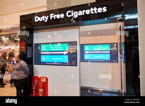 Screened Off Entrance To The Duty Free Cigarettes Store Departure Lounge North Terminal Gatwick ...