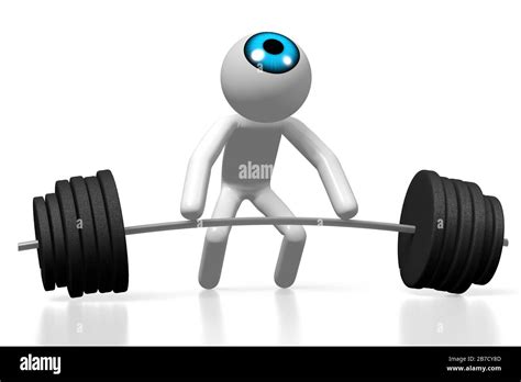 3D eye cartoon character Stock Photo - Alamy