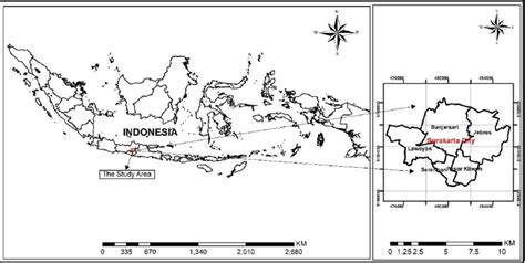 Map of research locations in Surakarta City | Download Scientific Diagram