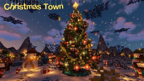 🎄 Magic Christmas Town Minecraft Timelapse ️ - YouTube