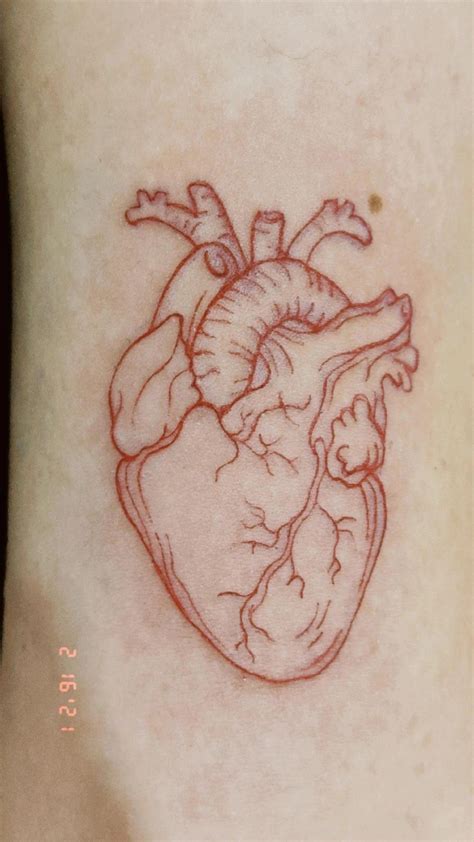 Tattoo 🫀 | Tatuajes de corazones rojos, Tatuaje detallado, Tatuaje del ...