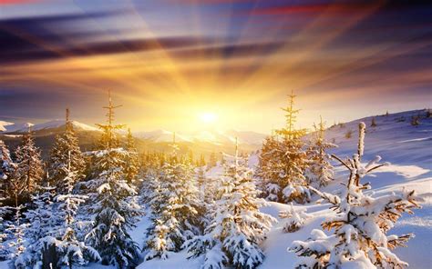 Snow Sunrise Wallpapers - Top Free Snow Sunrise Backgrounds ...