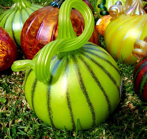 DSC02407 Pearlescent Green Glass Pumpkin | Blogged here: god… | Flickr