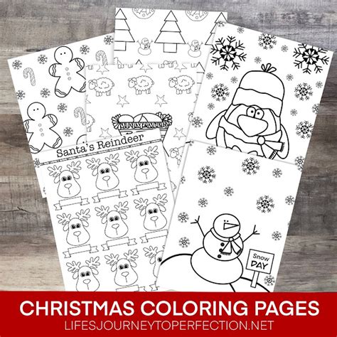 Life's Journey To Perfection: Super Cute Christmas Coloring Pages You Need to Have This Christmas!