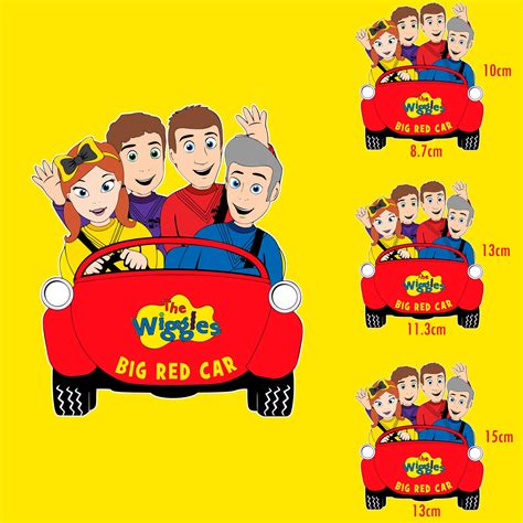 WIGGLES Edible Image Wiggle Big RED CAR Cake Topper Wiggle - Etsy Singapore