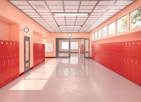 School Corridor Stock Illustrations – 3,113 School Corridor Stock ...