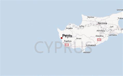 Peyia Cyprus Map