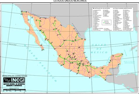 Mexico road map - Full size