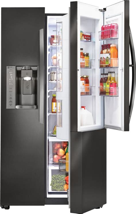 LG - Door-in-Door 26.0 Cu. Ft. Side-by-Side Refrigerator with Thru-the-Door Ice and Water ...