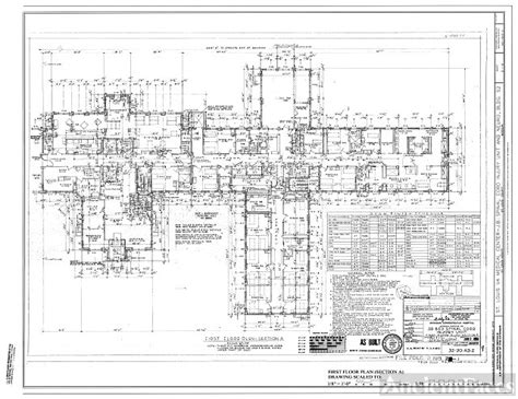 First Floor Plan (Section A) - U.S. Veterans Hospital,...