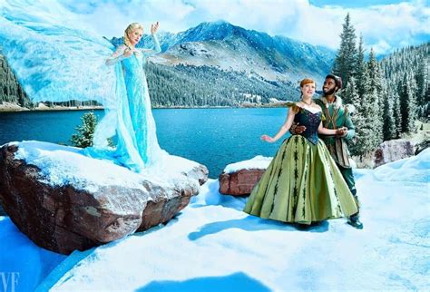 PHOTO: Stars of Disney's "Frozen" musical pose in winter wonderland for ...