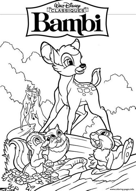 Disney Bambi 7549 Coloring page Printable