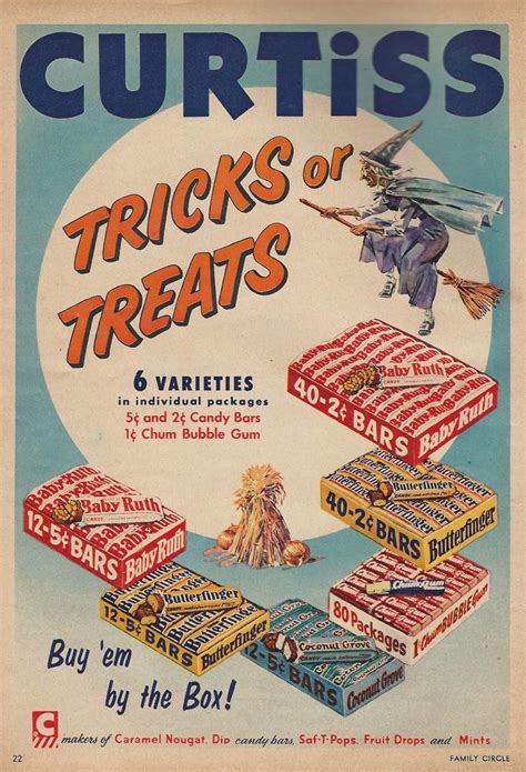 Dying for Chocolate: Retro Halloween Chocolate Candy Ads