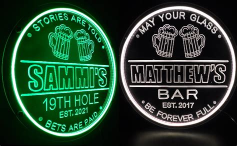 Custom Neon Bar Signs For Home Bar-Personalized Bar Sign for Man Cave ...