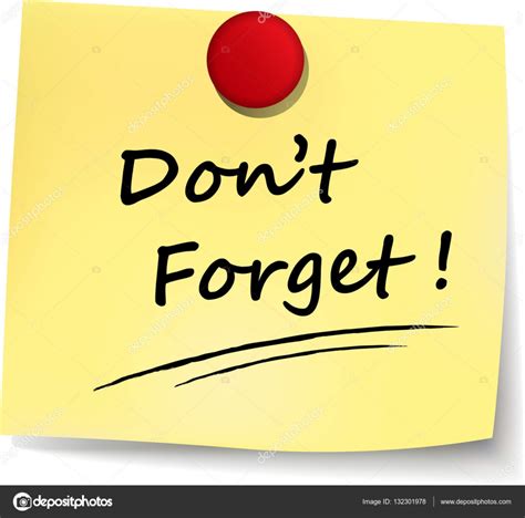 Dont forget yellow note — Stock Vector © nickylarson #132301978