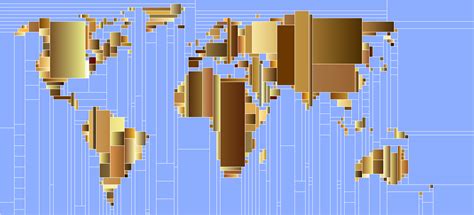 Download World Map Mondrian Mosaic 3 SVG | FreePNGImg