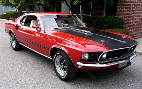 1969 RED MACH 1 MUSTANG