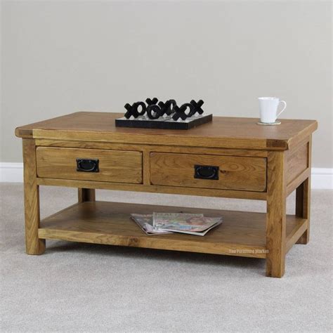 15 The Best Rustic Oak Coffee Table with Drawers