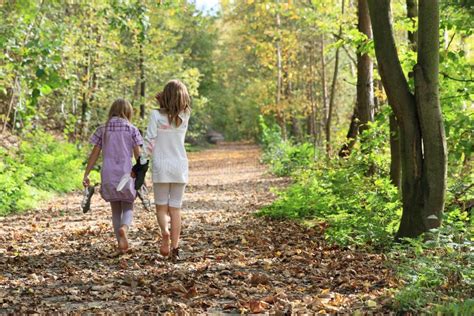 Kids Walking Barefoot