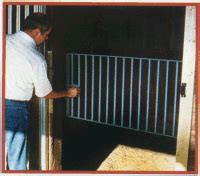 CMI Horse Stall Door Guards and Gates for Horse Stalls and barn aisles.