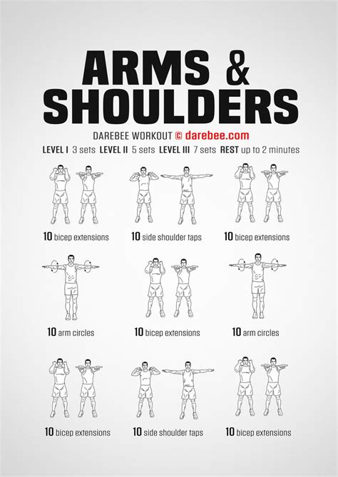 Arms & Shoulders Workout | Shoulder and arm workout, Shoulder workout at home, Arm workout routine