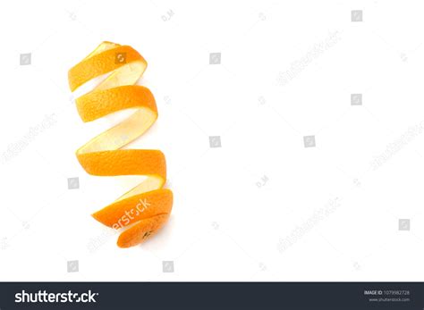 Fresh Orange Peel Isolated On White Stock Photo 1079982728 | Shutterstock