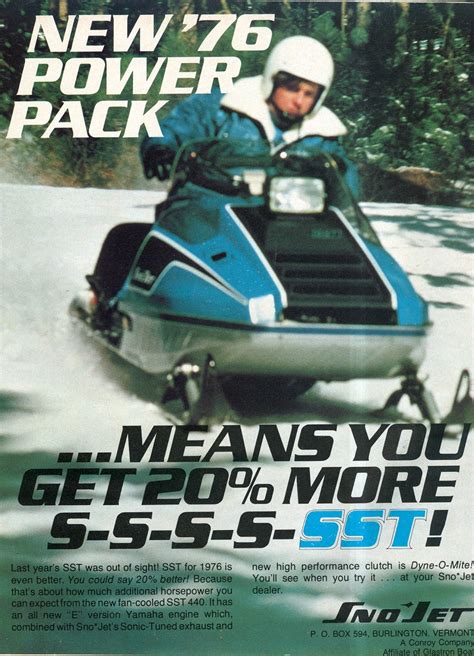 CLASSIC SNOWMOBILES OF THE PAST: 1976 SNO-JET SST SNOWMOBILE