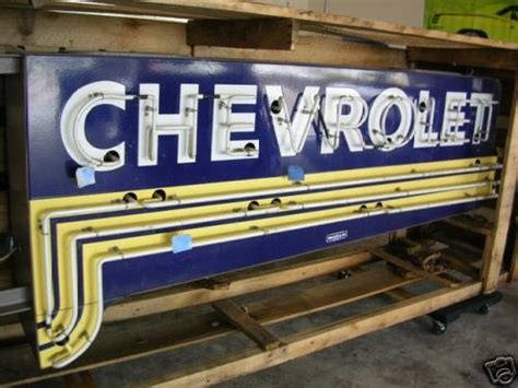 Vintage Chevrolet Dealership Neon Sign - Antique - NOS | #16248504