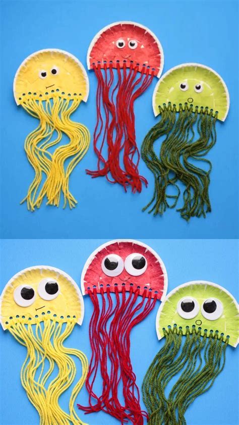 Paper plate jellyfish craft Diy Paper Crafts diy paper crafts easy ...