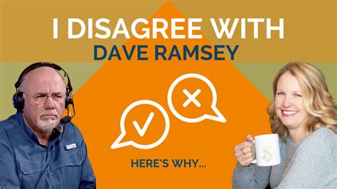 I Disagree with Dave Ramsey