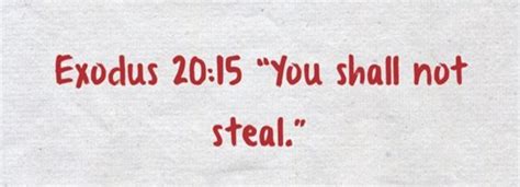 You Shall Not Steal… | FaithHub