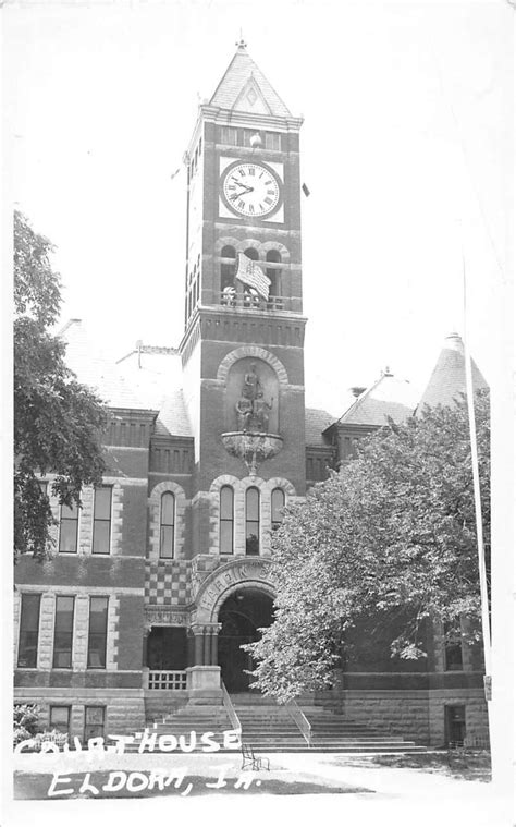 Eldora Iowa Court House Real Photo Antique Postcard K66980 - Mary L ...