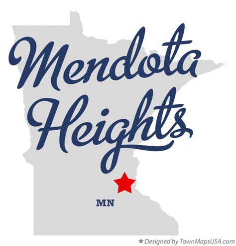 Map of Mendota Heights, MN, Minnesota